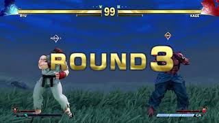STREET FIGHTER V Ryu vs Kage