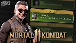 Mortal Kombat 11 - How to Unlock Johnny Cage Announcer Voice!!