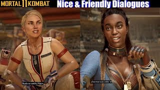 MK11 Characters being Nice & Friendly to Each Other - Mortal Kombat 11