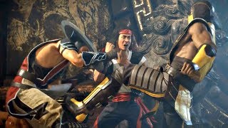 MORTAL KOMBAT 11 - Scorpion vs Liu Kang & Kung Lao Story Cutscene (MK11 2019) PS4 Pro