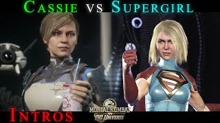 Cassie Cage vs Supergirl - Custom Intro - Mortal Kombat - Injustice
