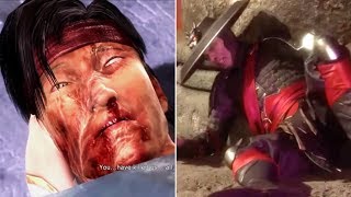 Raiden Kills Liu Kang VS Liu Kang Defeats Raiden - MORTAL KOMBAT