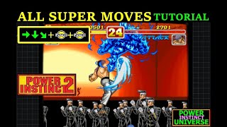 All Super Moves - Tutorial - Power Instinct 2 - Arcade - 60fps