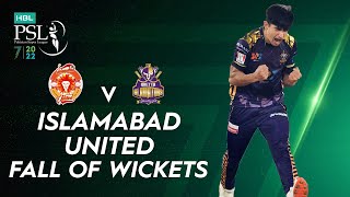 Islamabad United Fall Of Wickets | Islamabad vs Quetta | Match 18 | HBL PSL 7 | ML2T