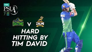 Hard Hitting By Tim David | Multan Sultans vs Peshawar Zalmi | Match 16 | HBL PSL 7 | ML2T