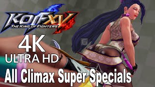 The King of Fighters XV - All Climax Super Special Moves 4K (39 Characters)