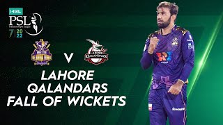 Lahore Qalandars Fall Of Wickets | Quetta vs Lahore | Match 15 | HBL PSL 7 | ML2T