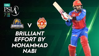 Brilliant Effort By Mohammad Nabi | Karachi Kings vs Islamabad United | Match 14 | HBL PSL 7 | ML2T
