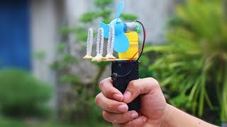 Homemade Very Good Bubble Blowing Machine From DC Motor