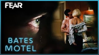 Norman Watches Norma Through a Peephole | Bates Motel