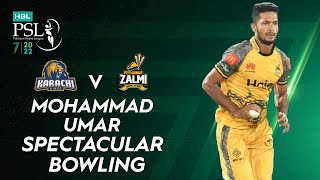 Mohammad Umar Spectacular Bowling | Karachi Kings vs Peshawar Zalmi | Match 11 | HBL PSL 7 | ML2T