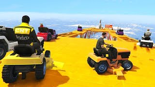 CRAZY LAWNMOWER! - GTA 5 Funny Moments #737