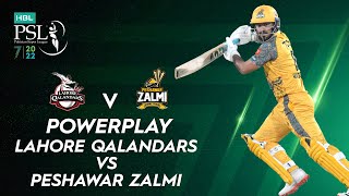 Powerplay | Lahore Qalandars vs Peshawar Zalmi | Match 9 | HBL PSL 7 | ML2T