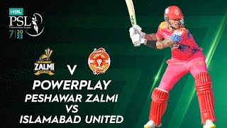 Powerplay | Peshawar Zalmi vs Islamabad United | Match 5 | HBL PSL 7 | ML2T