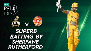 Superb Batting By Sherfane Rutherford | Peshawar Zalmi vs Islamabad United | Match 5 | HBL PSL 7