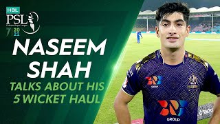 Naseem Shah Talks About His 5-Wicket Haul, Fitness Routine And Plans For The HBL PSL 7 | ML2T