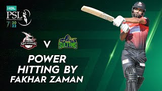 Power Hitting By Fakhar Zaman | Lahore Qalandars vs Multan Sultans | Match 3 | HBL PSL 7 | ML2T