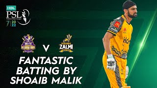 Fantastic Batting By Shoaib Malik | Quetta Gladiators vs Peshawar Zalmi | Match 2 | HBL PSL 7 | ML2T