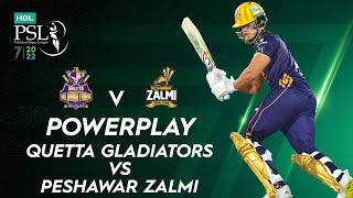 Powerplay | Quetta Gladiators vs Peshawar Zalmi | Match 2 | HBL PSL 7 | ML2T