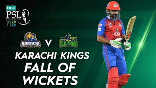 Karachi Kings Fall Of Wickets | Karachi Kings vs Multan Sultans | Match 1 | HBL PSL 7 | ML2T
