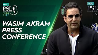 Wasim Akram | Press Conference | HBLPSL 7