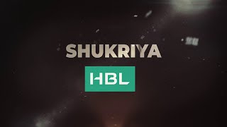 Shukriya HBL | HBLPSL 7